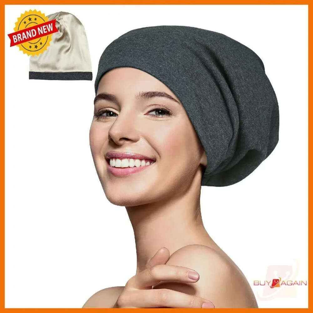 Adjustable Silk Satin Sleep Cap for Curly Hair Dreadlocks 18-32 Inch